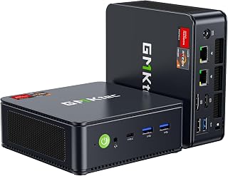 GMKtec M6 Ultra Gaming Mini PC Ryzen 7640HS 32GB RAM DDR5 1TB SSD | Desktop Mini Computers Office Home, Dual NIC LAN 2.5GbE, Triple 4K Display, WiFi 6, USB4, BT5.2, DP, HDMI 2.0