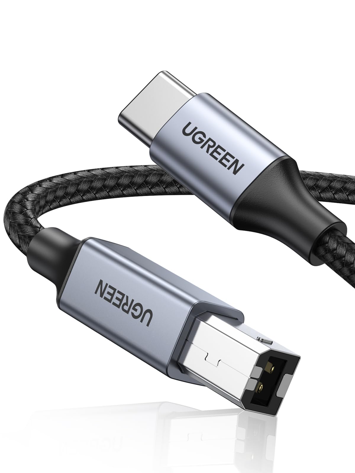 UGREEN USB B Printer Cable 2.0 Braided for MacBook, MIDI, HP Printer 1M | Printe