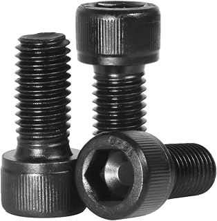 M1.4 Bolts, 100 Pack Hex Socket Head Cap Screws Bolts, Carbon Steel Full Threads Drive Machine Screws, Black(M1.4X2mm Strength Grade 12.9)