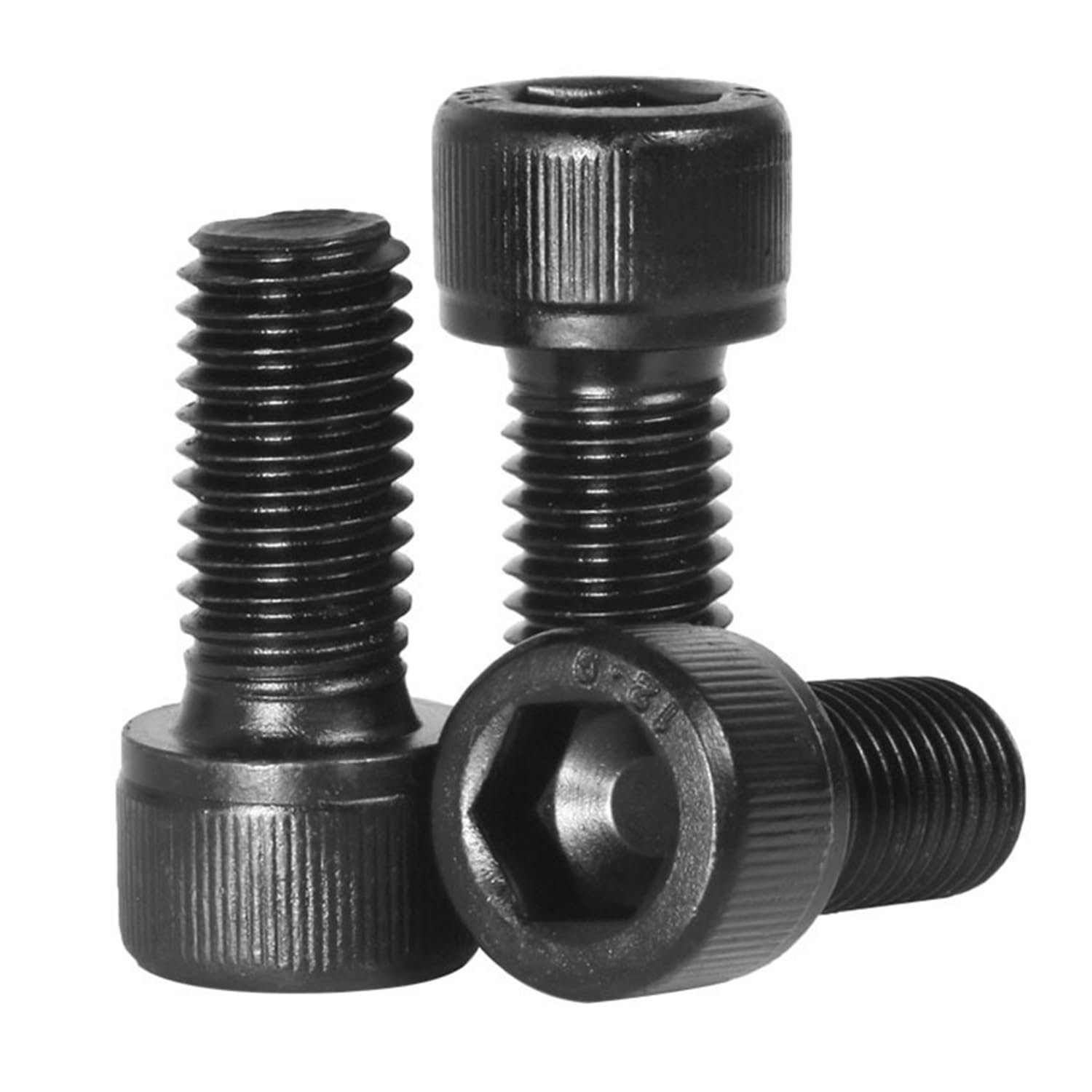 M1.4 Bolts, 100 Pack Hex Socket Head Cap Screws Bolts, Carbon Steel Full Threads