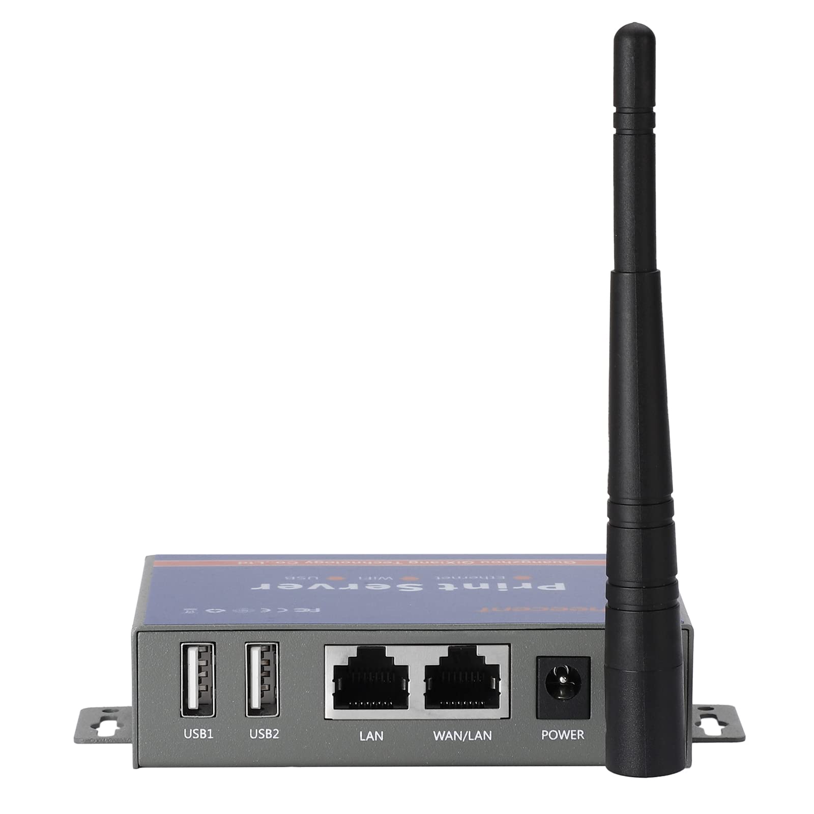CHEECENT Wireless Print Server for USB Printer (NOT Plug&Play), 2 Port USB Print