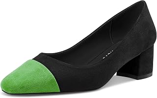 Castamere Women's Chunky Block Heel Medium Heel Toe Cap Slip-on Pumps Classic Dress 5 cm Heels