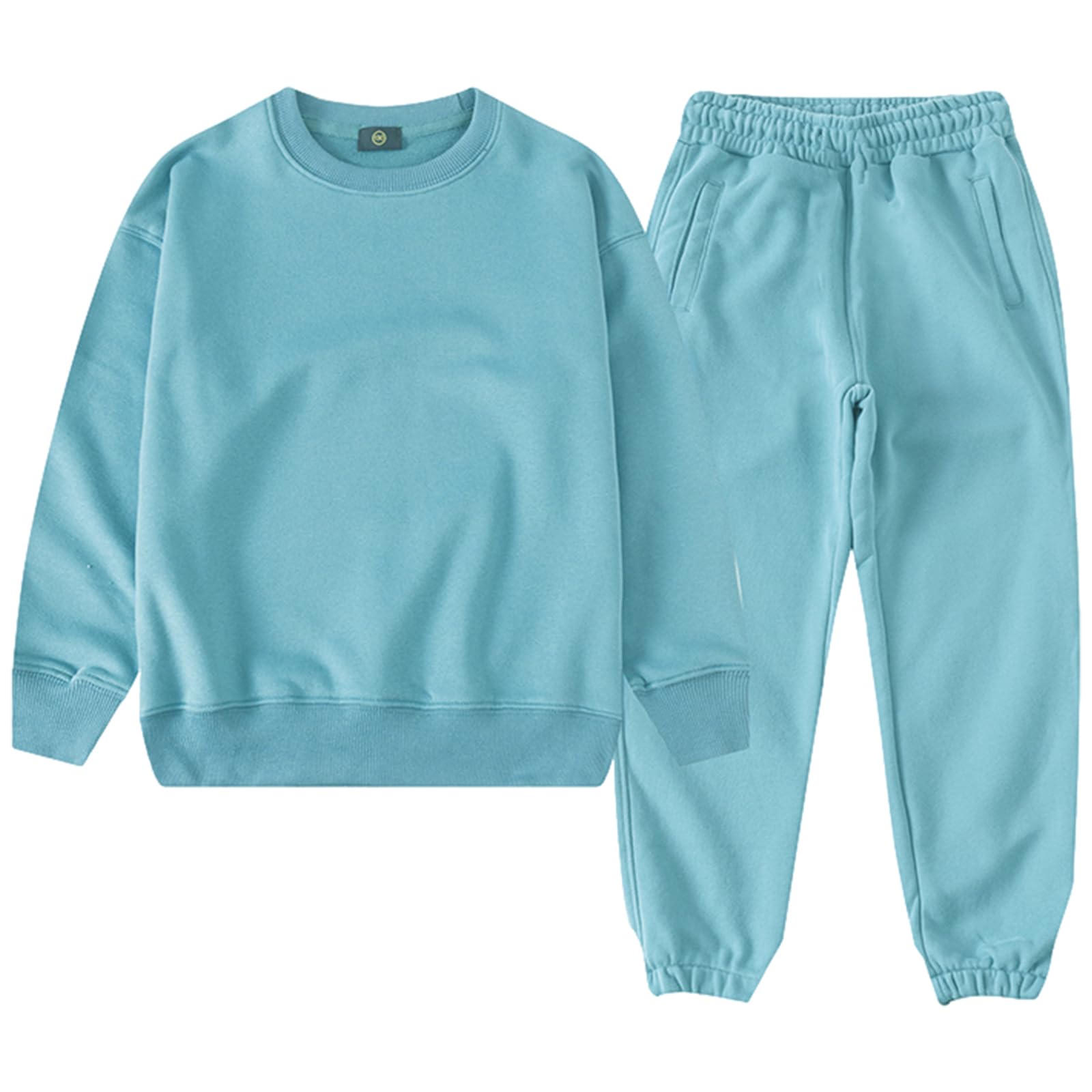 amropi Boy's Hoodie Tracksuit Set Pullover Sweatshirt Jogging Pants 2 Pieces Swe