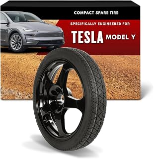 Modern Spare - Fits 2020-2026 Tesla Model Y - Wheel &amp; Tire Only | Direct-fit compact spare wheel &amp; tire, Engineered for your vehicle, Ready for emergency roadside use