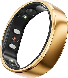RingConn Gen 2 Smart Ring - Sleep Apnea Monitoring(Rose Gold, Size 7)