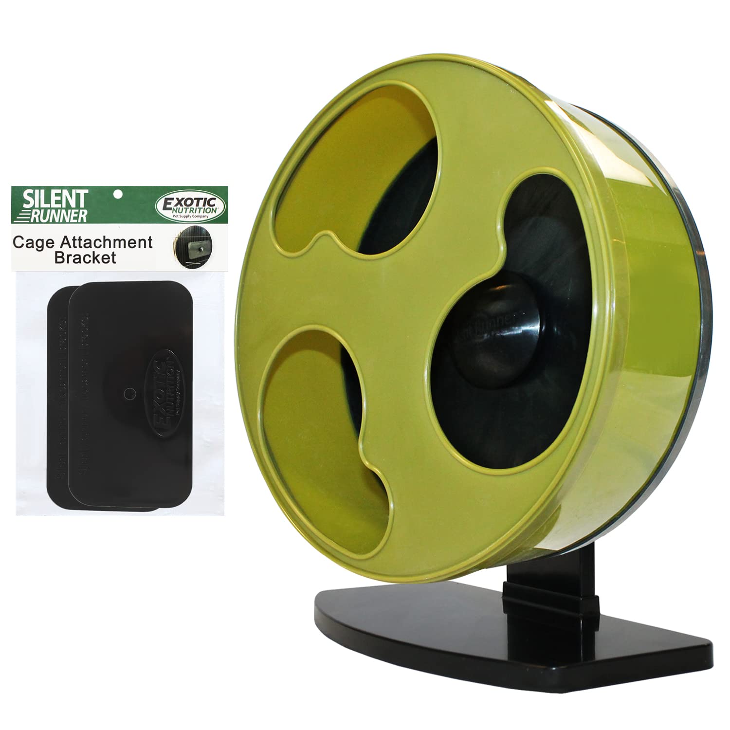 Silent Runner 12" Wide + Cage Attachment - Silent, Fast, Durable Exercise Wheel 