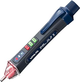 VENLAB Voltage Tester VD200, 12V-1000V/48V-1000V Dual Range Non-Contact Electric Tester, Sensitivity Electrical Voltage Pen Indicator light with NCV, Flashlight, Buzzer Alarm, Wire Breakpoint Finder
