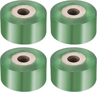 Generic 4 Rolls Fruit Tree Grafting Tape 2.5cm x 100m PVC Elastic Plant Grafting Tape Self Adhesive Film for Flowers and Buds Green