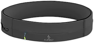 FlipBelt Zipper Running Belt, Waist Pack for Fitness and Running, US Company