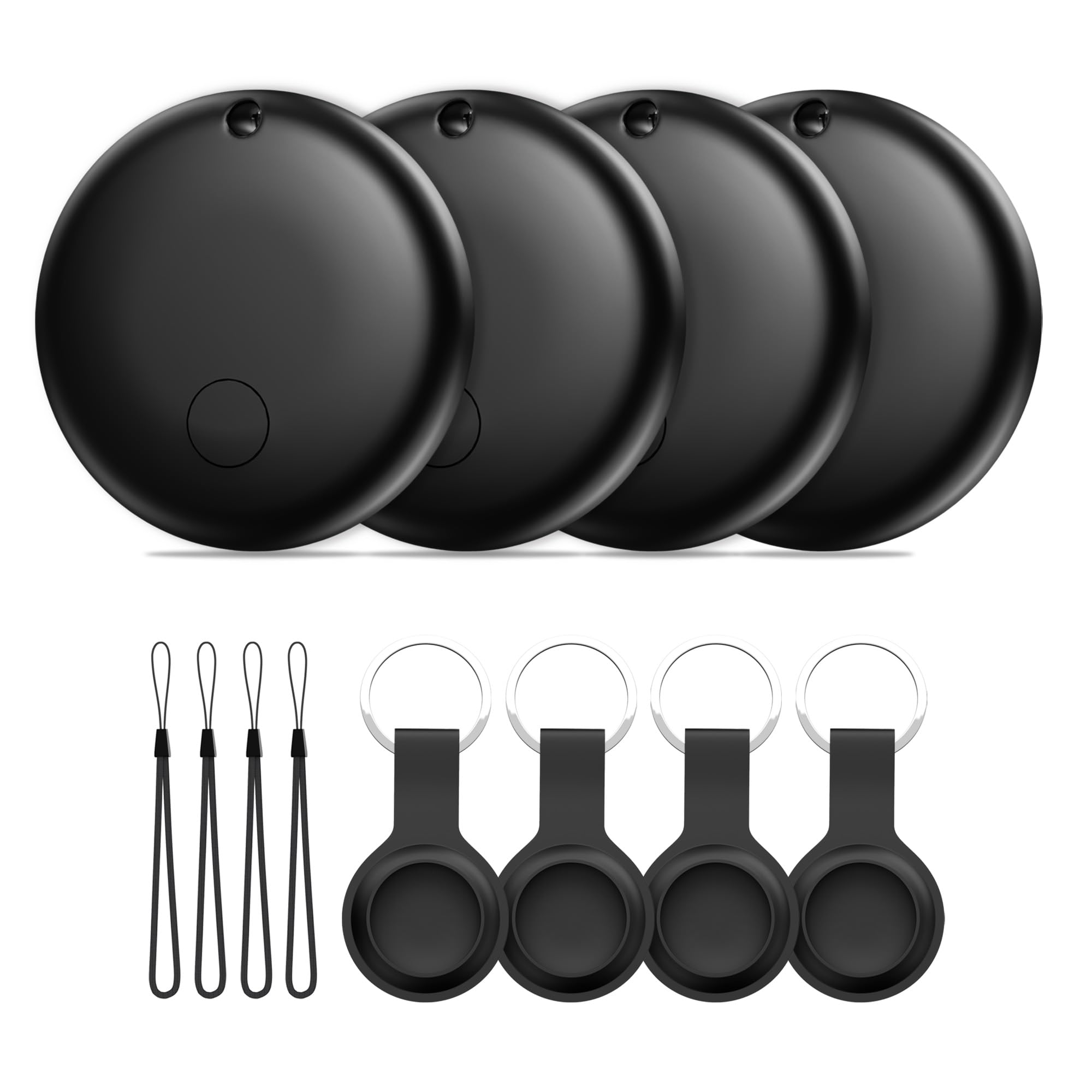 Smart Air Tracker Tags 4 Pack, Smart Wireless Tracker Compatible with Apple Find