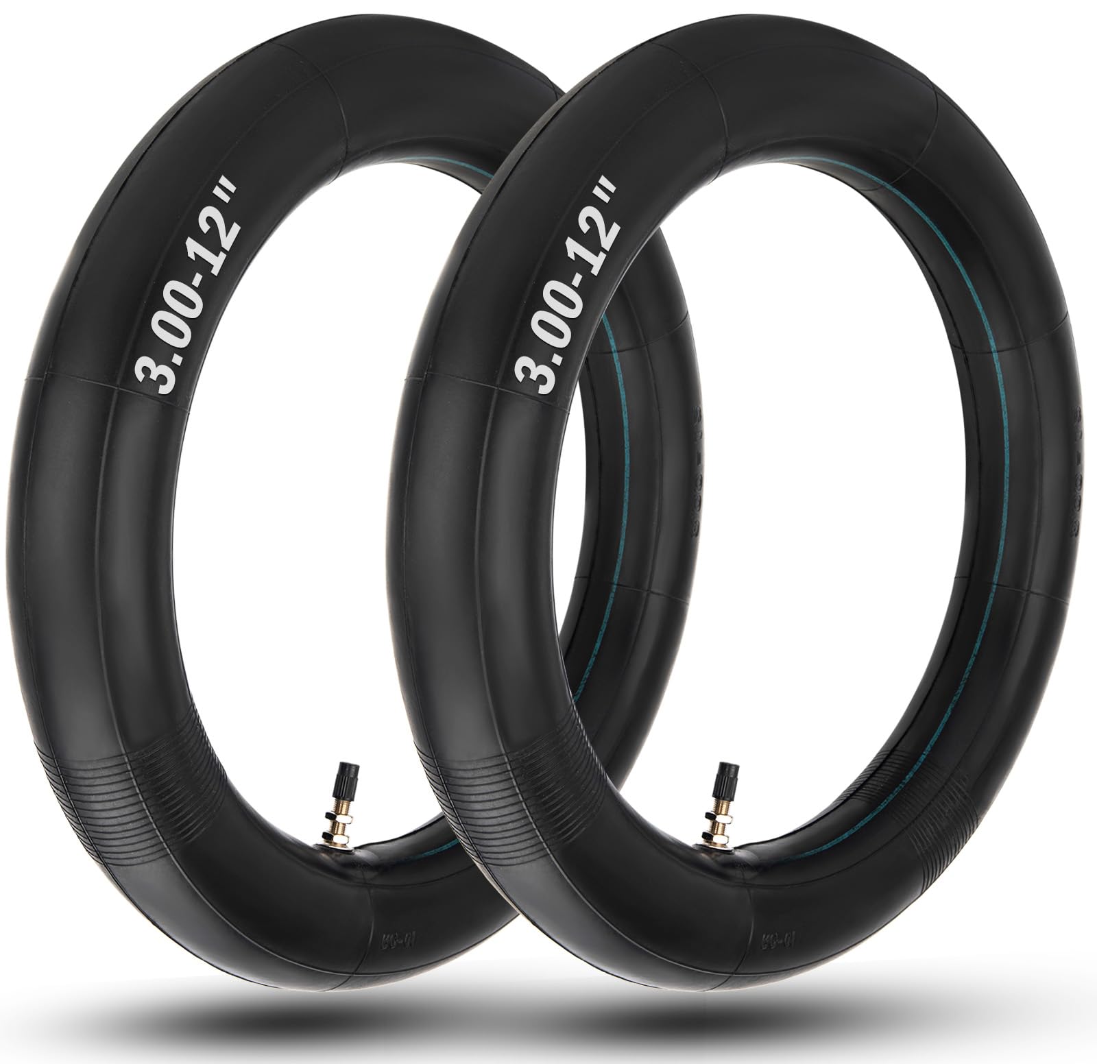 (2-Pack) 3.00-12 (80/100-12) Heavy Duty Dirt Bike Inner Tubes TR4 Valve | 2mm ex