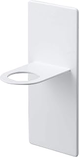 Yamazaki 4867 Magnetic Bathroom Dispenser Holder, White, Tower, Approx. W 2.8 x D 3.1 x H 6.7 inches (7 x 8 x 17 cm), Floating Storage, Hygienic