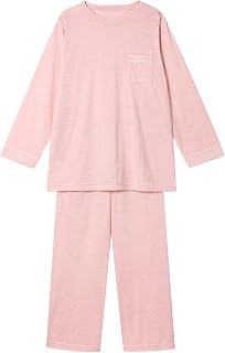 Wacoal YDX547 Women's Sleep Science Pajamas, 100% Silk (Body), Cotton Sheeting Material, Long Sleeves, Long Pants