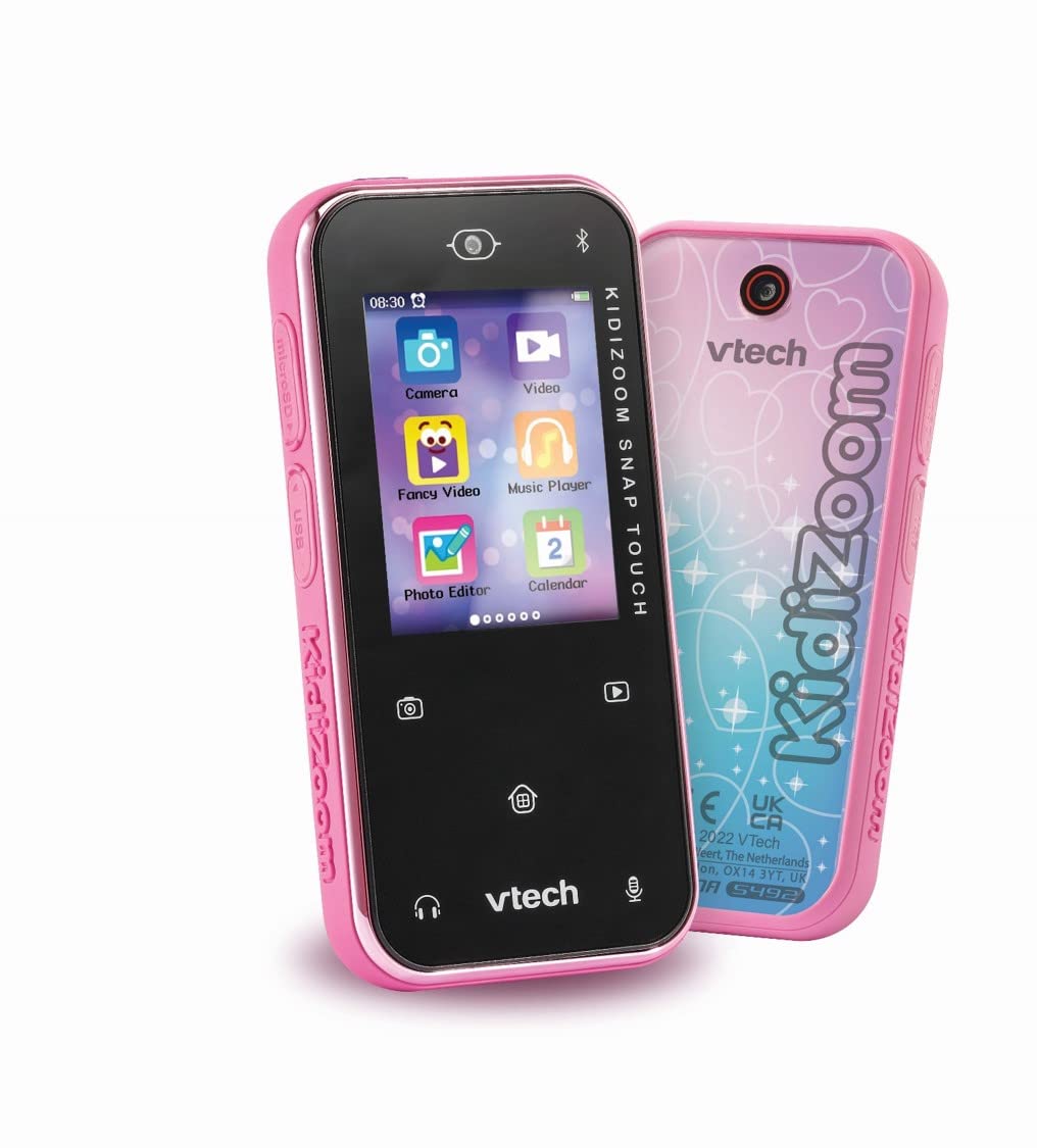 VTech KidiSnap Touch pink, English | Touchscreen device with apps, activities, B