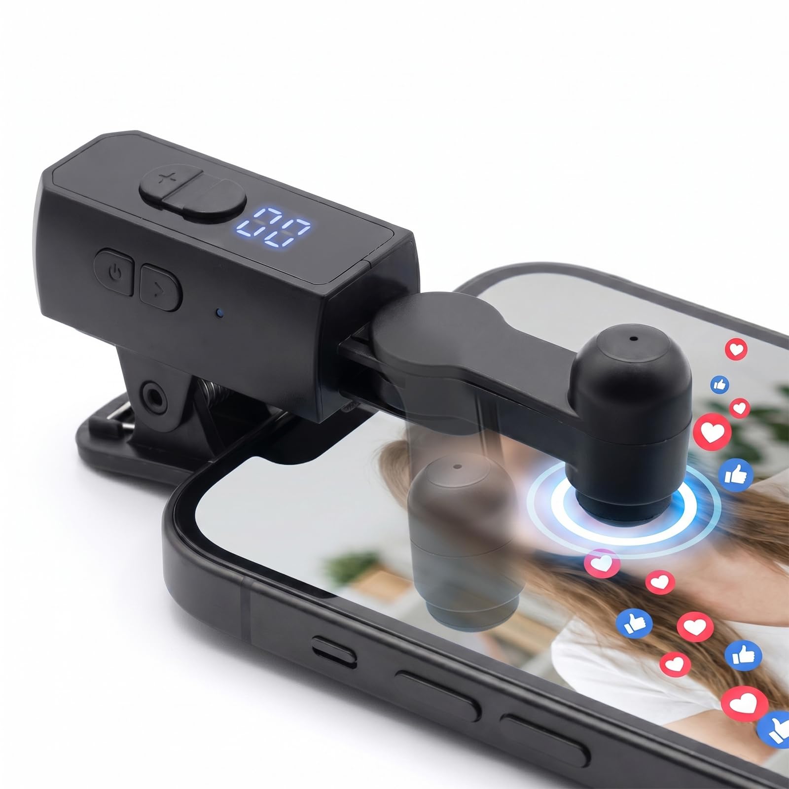 HalfofLife Wireless Rechargeable Auto Clicker for iPhone，Tapper for Tiktok Live,