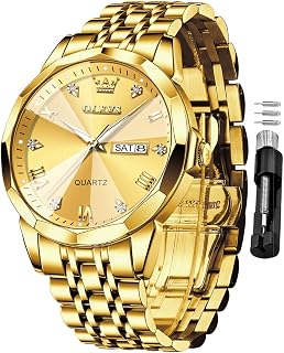 OLEVS Watches for Men Business Dress Large Face Calendar Male Wristwatch