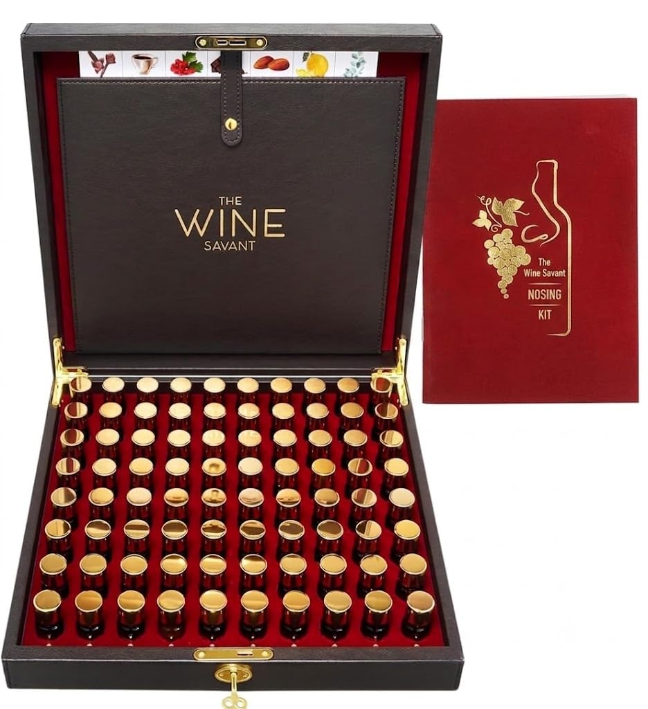Wine Aroma Kit, Tasting & Smelling Aroma Set For Both White & Red Wines, 80 Arom
