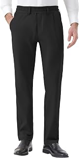 Mens Elastic Waist Pants for Senior Magnetic Closure Casual Dress Pants