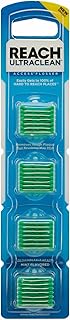 REACH Ultraclean Access Flosser Refill Heads, Mint, Plaque Remover for Teeth, Shred Resistant, for Hard to Reach Areas, Oral Care, PFAS Free, for Adults & Kids, 1 Pack, 28 Count