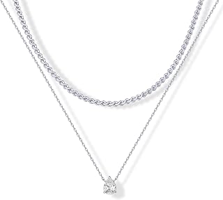 PAVOI 14K Gold Plated Statement Layered Necklace for Women, Chains Set