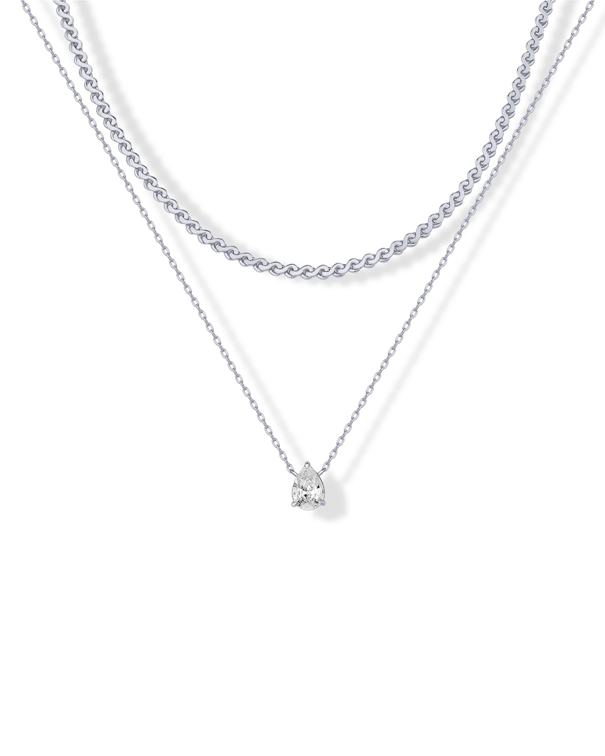 PAVOI 14K Gold Plated Statement Layered Necklace for Women, Chains Set