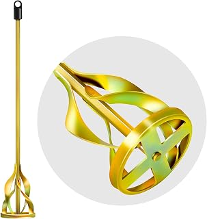 Youtex Paint Mixer for Drill, Upgraded 4-Blade 2.76" Helix Mixing Paddle Rust-Proof Paint Stirrer, Fits All Standard Drills for 1-5 Gallon Bucket, Paints, Resin, Epoxy, Mud, and Slurry