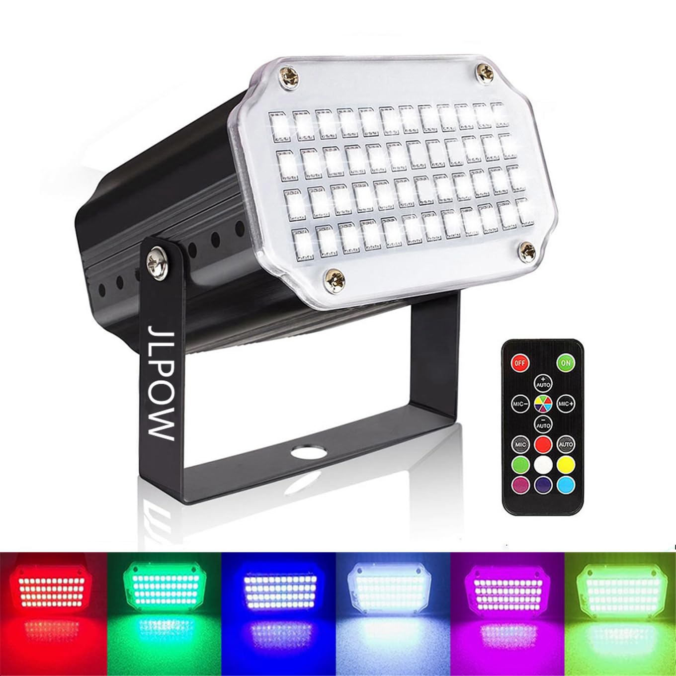 Halloween Strobe Light with Remote, JLPOW Sound Activated Mini Strobe Lights Sup