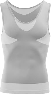 MEETWEE Men's Sports Shirts Shapewear Men's Tank Top Body Shaper Compression Shirt T-Shirt Gym Fitness Vest Muscle Shirt