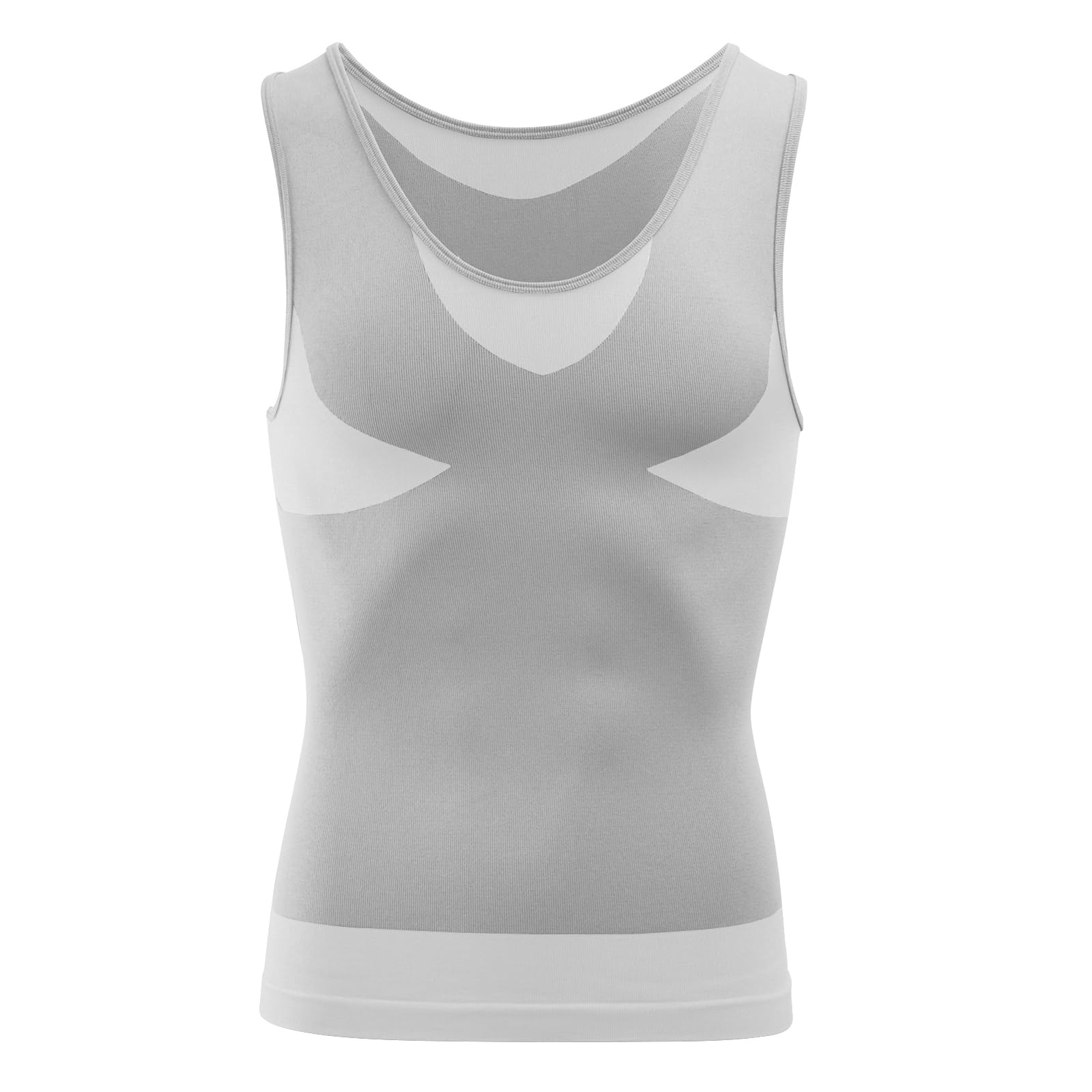 MEETWEE Men's Sports Shirts Shapewear Men's Tank Top Body Shaper Compression Shi