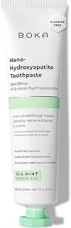Boka Toothpaste - Fluoride Free Toothpaste, Nano Hydroxyapatite Toothpaste | Appropriate for Sensitive Teeth - Adult Oral Care - Ela Mint - 4 Oz, 1PK