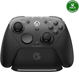 GameSir G7 Pro Xbox Controller, PC Gamepad, TMR Sticks, Charging Dock, Grey | Anti-drift TMR sticks, Hall Effect triggers, 1000Hz PC polling, 4 remappable buttons, wired Xbox, PC 2.4G, Android Bluetooth