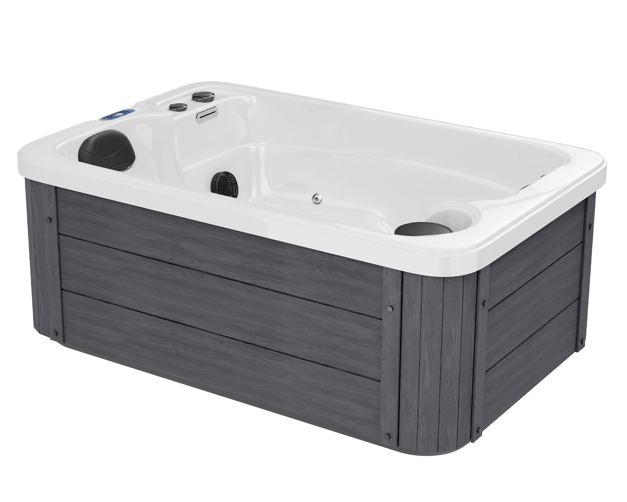 Jocisland Acrylic 2 Person Outdoor Hot Tub with 15 Stainless Steel Jets | 110V P