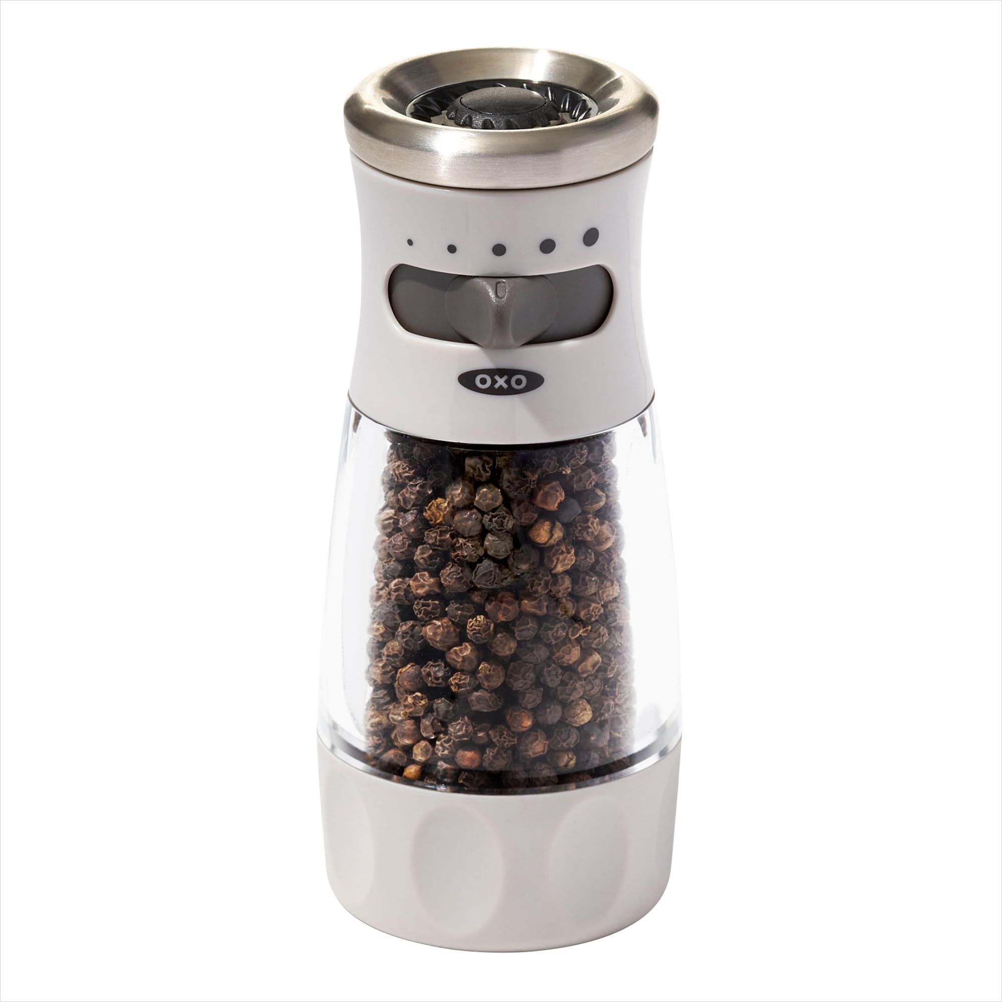 OXO Good Grips Contoured Pepper Grinder with Adjustable Ceramic Mill | Pre-loade