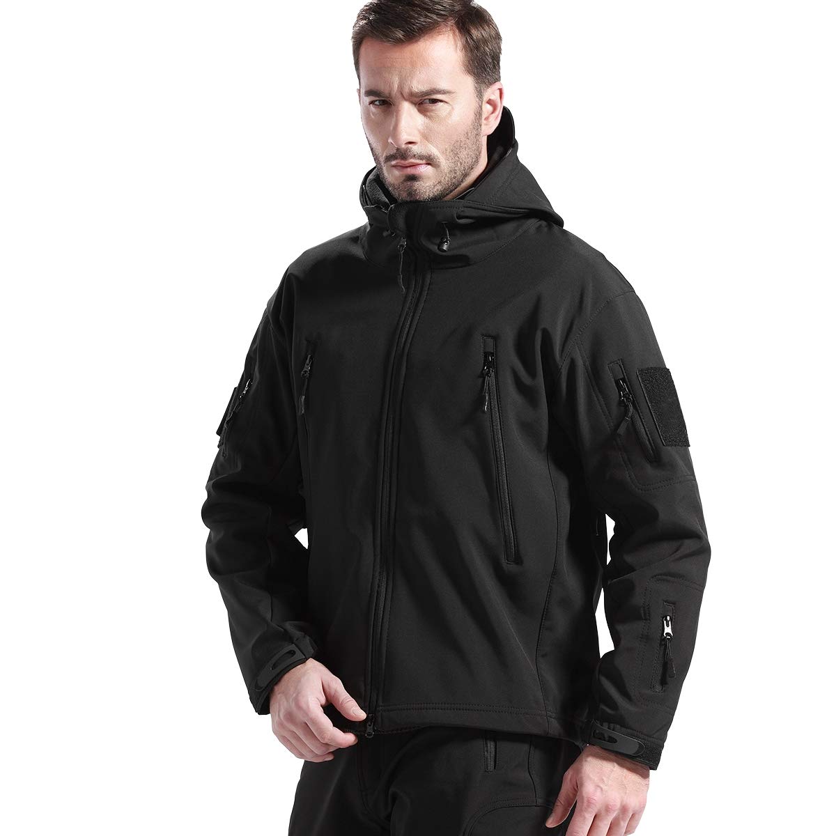 FREE SOLDIER Mens Winter Waterproof Tactical Military Jackets Winter Outdoor Sof