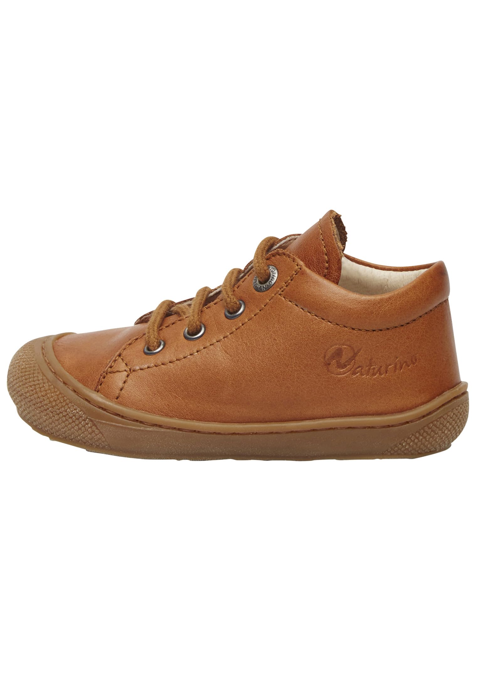 Naturino Metallic First Walking Shoes, Cognac