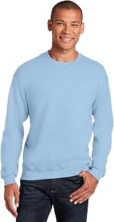 Gildan Adult Fleece Crewneck Sweatshirt, Style G18000, Light Blue, Medium