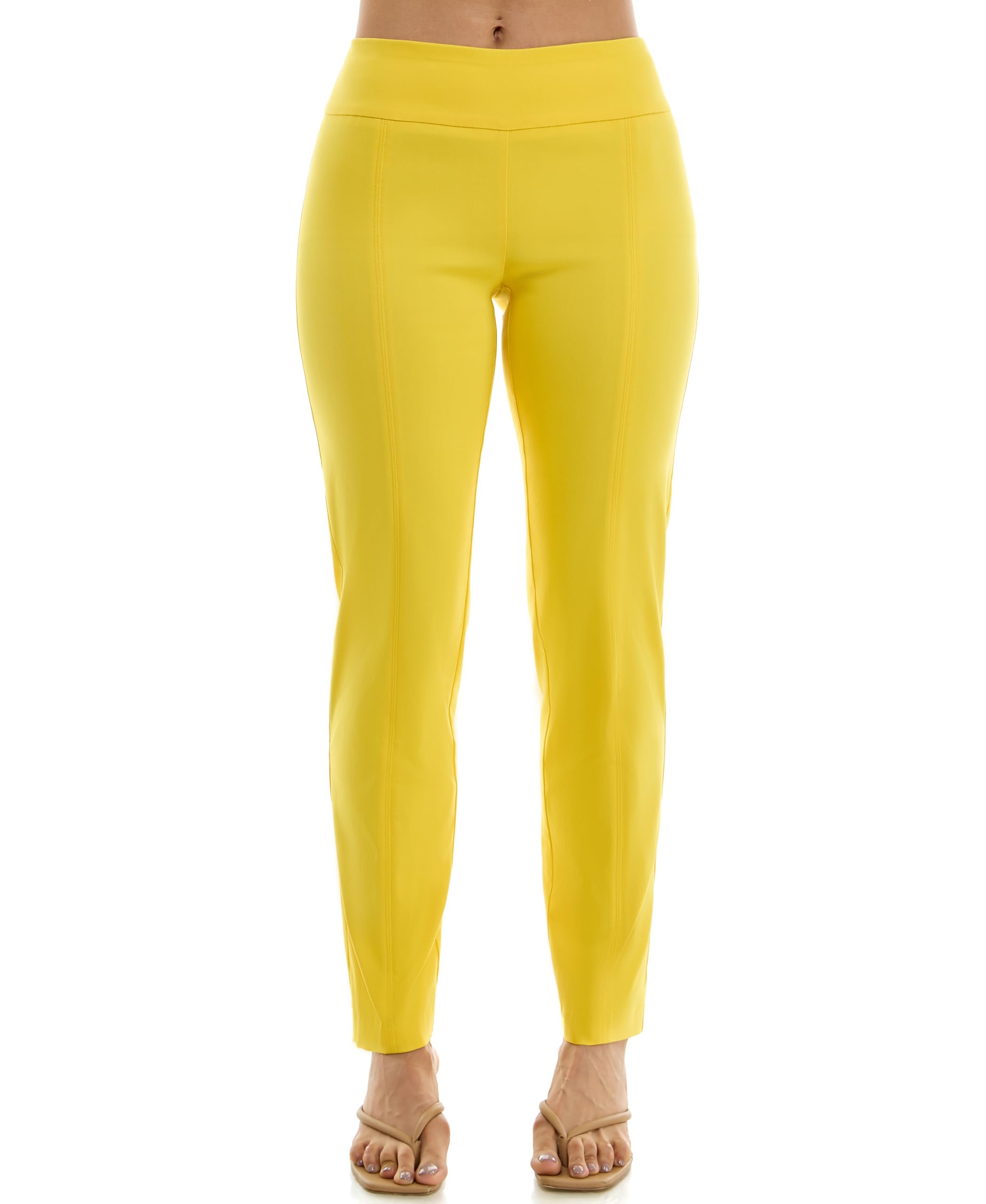 Zac & Rachel Women's Millennium Fabric Pull-on Slim Leg Pant