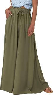 BTFBM Wide Leg Flowy Palazzo Pants for Women