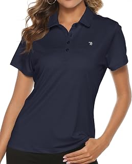 TBMPOY Maglietta da Golf Classica da Donna (Confezione da 1), Marina Militare, XXL