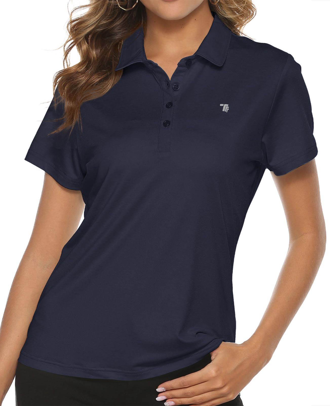 TBMPOY Maglietta da Golf Classica da Donna (Confezione da 1), Marina Militare, X