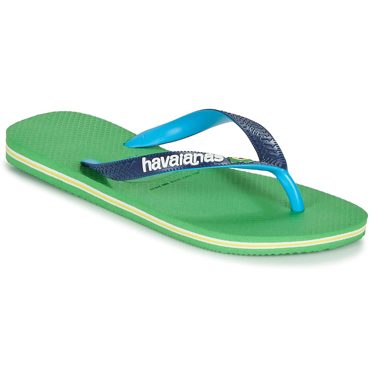 Havaianas Brasil Mix White Black 35 36 Flip Flops Womens