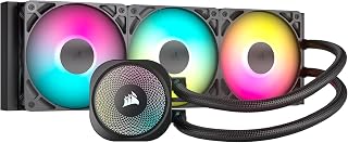 Corsair NAUTILUS 360 RS ARGB Liquid CPU Cooler – 360mm AIO – Low-Noise – Direct Motherboard Connection – Daisy-Chain – Intel LGA 1851/1700, AMD AM5/AM4 – 3x RS120 ARGB Fans Included – Black