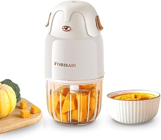 Baby Food Maker - Processor and Blender for Food, Fruit, Vegetable, Meat Puree - Make Fresh, Nutritious Meals for Your Little One (CA White)