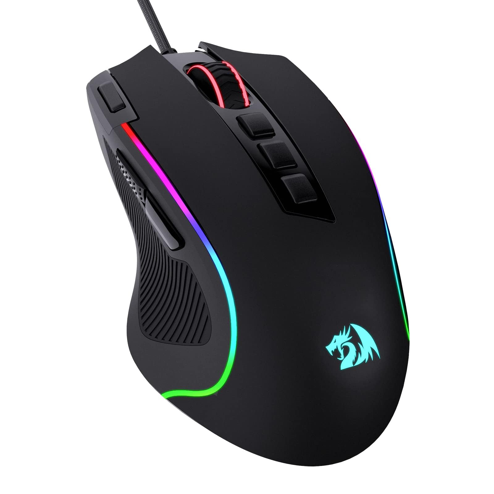 Redragon M612 Wired RGB Optical Gaming Mouse 8000 DPI Remapping Keys | Stable La
