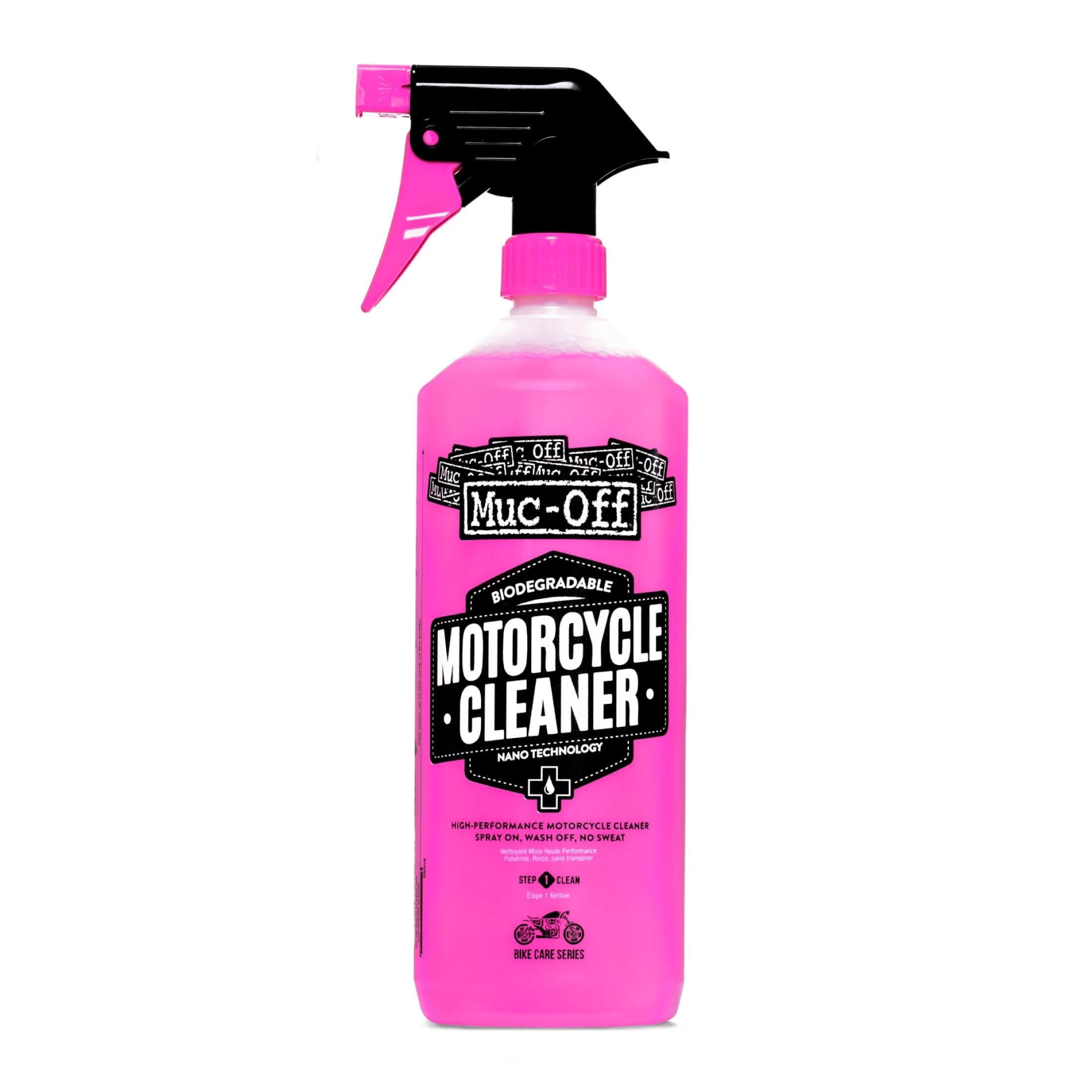 Muc-Off Nano Tech Motorcycle Cleaner, Fast-Action, 1 Liter. | Alkaline-Based For