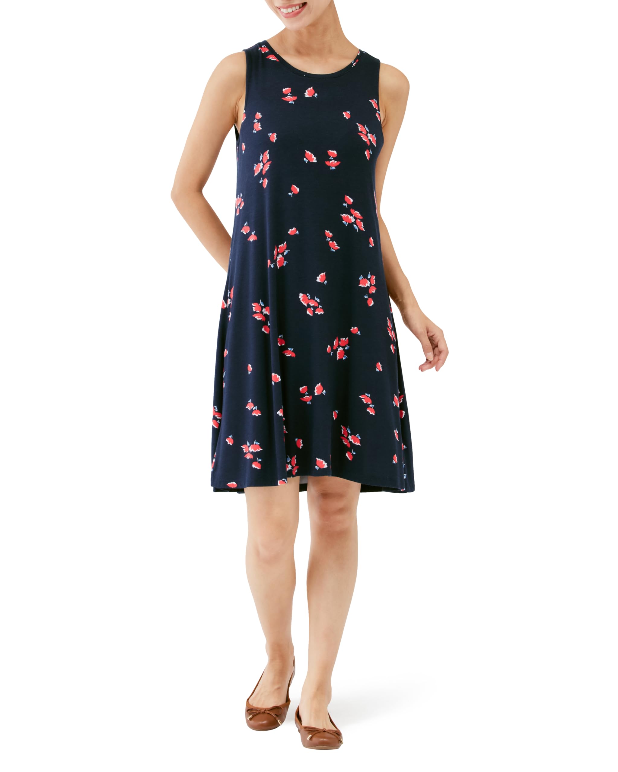 Amazon Essentials Women's Dress, Sleeveless, A-Line Silhouette, Large Size