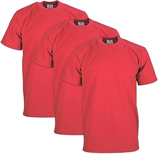 PRO Club 3-Pack Heavyweight Cotton Short Sleeve Crew Neck T-Shirt Men's T-Shirt (Pack of 3)