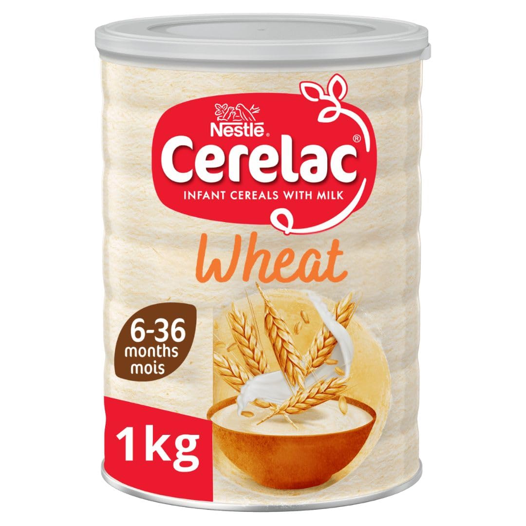 Cerelac Wheat with Milk Baby Cereal 6+ Months 1kg | Smooth baby porridge enriche
