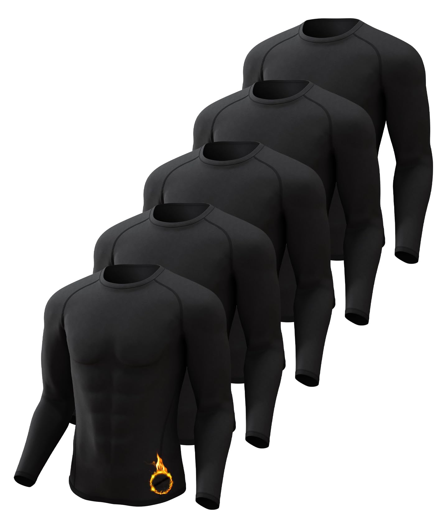 CL convallaria Mens Thermal Shirts Long Sleeve Cold Weather Base Layer Tops