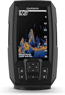 Garmin STRIKER Vivid 4cv, Easy-to-Use 4-inch Color Fishfinder and Sonar Transducer, Vivid Scanning Sonar Color Palettes